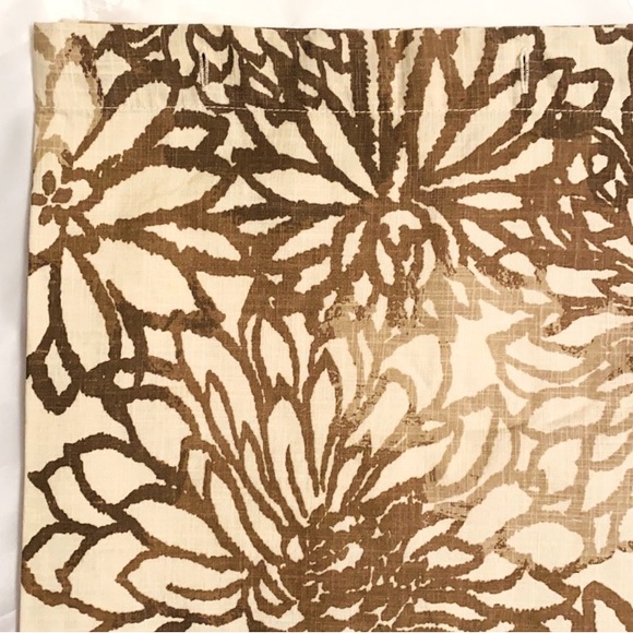 JCPenny Bath Boho Farmhouse Cream Shower Curtain With A Brown